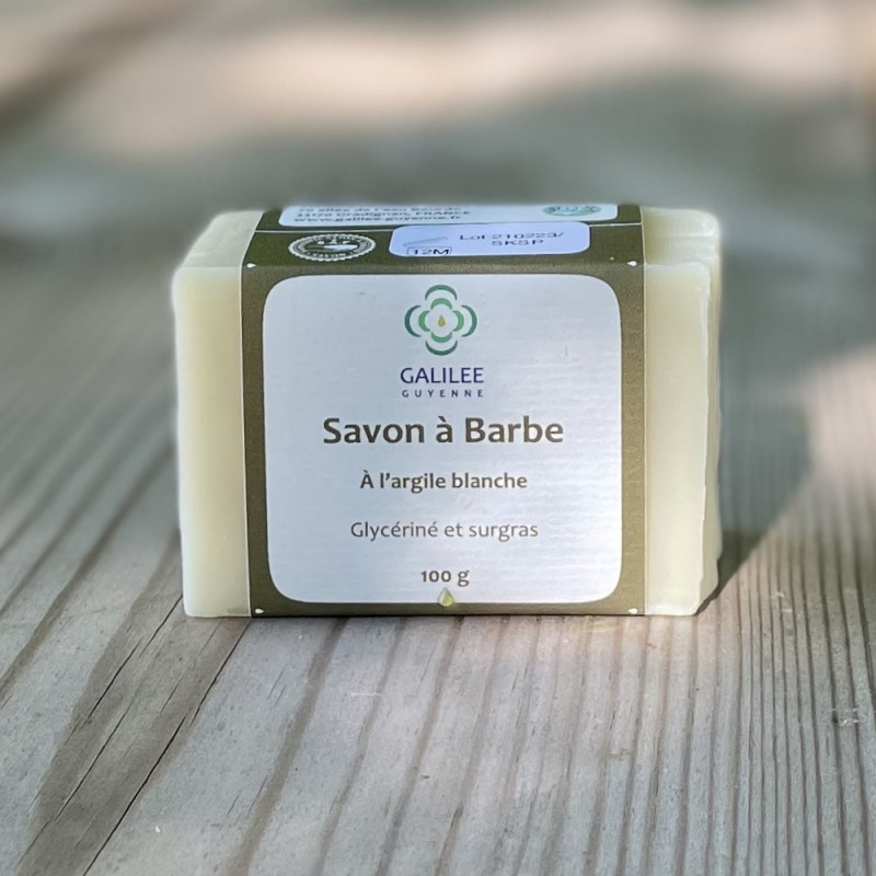 Savon à barbe - Argile blanche Karité - 100 gr