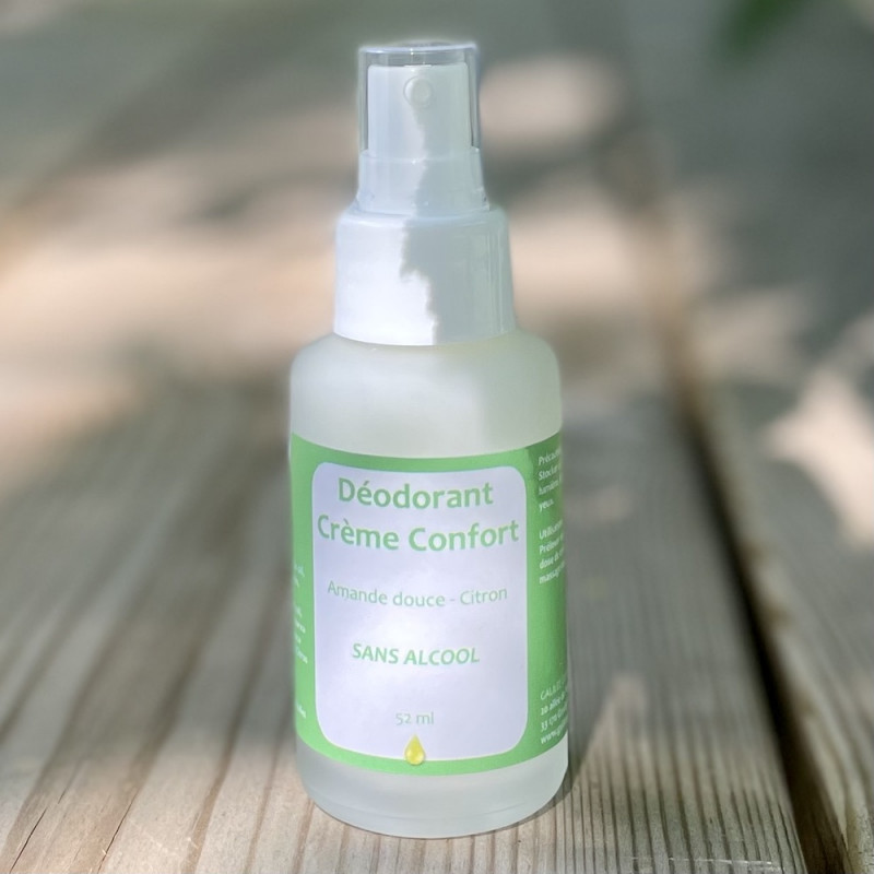 Déodorant crème sans alcool aux huiles essentielles- Citron -Flacon pompe 50ml